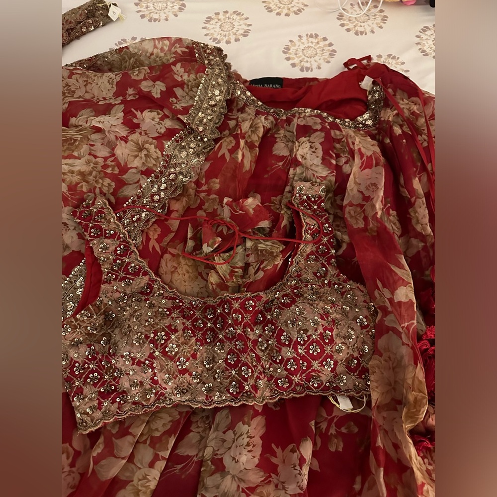 Original Aastha Narang designer lehenga. New with tag.